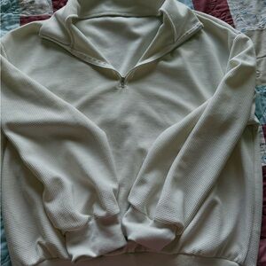 white half zip